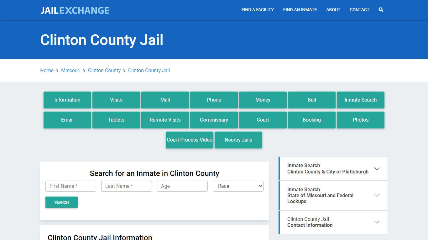 Clinton County Jail Roster Lookup, MO, Inmate Search